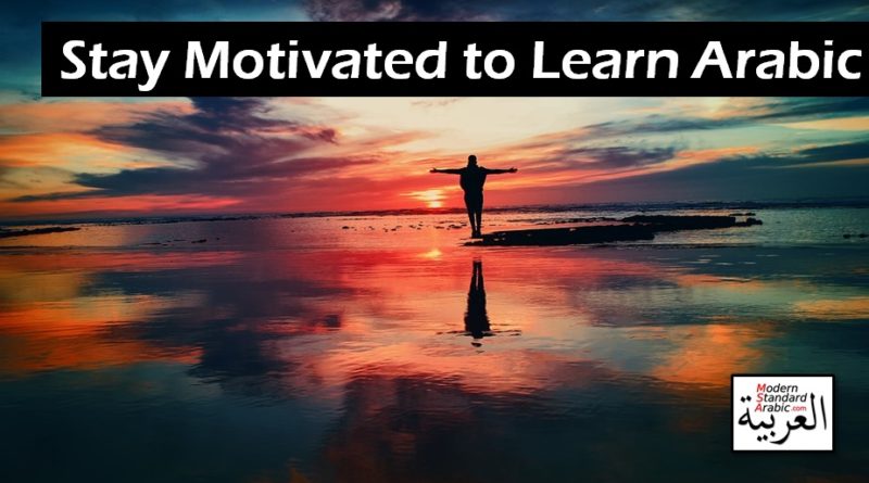 stay motivated to learn arabic msa online