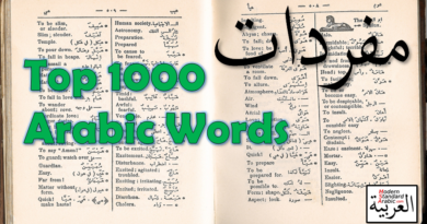 vocab top 1000 arabic words to learn and master msa